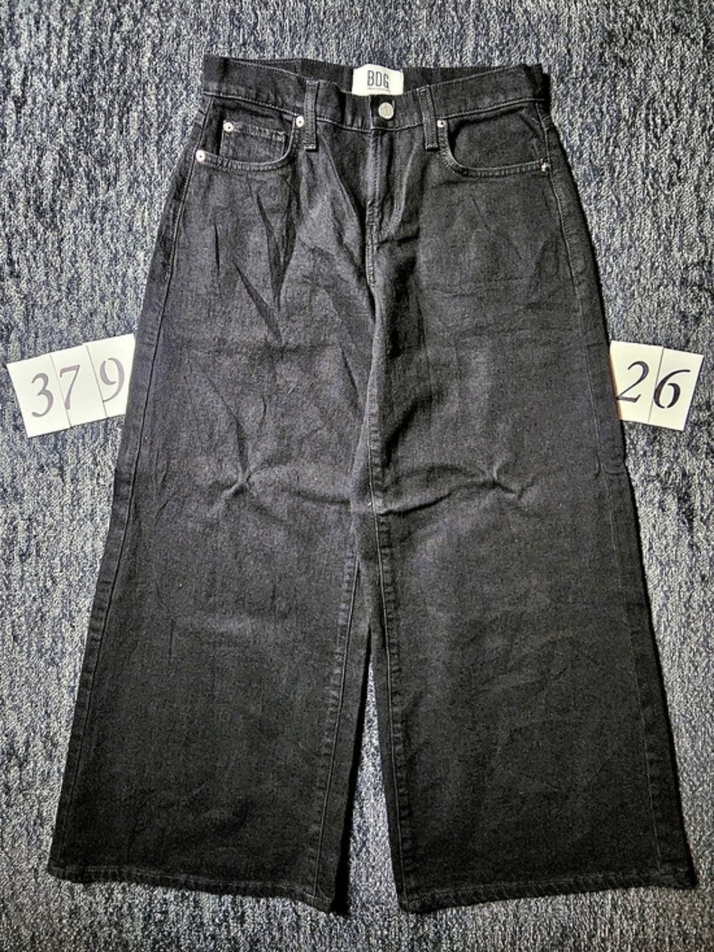 BDG Wide Leg Black Waist 26W